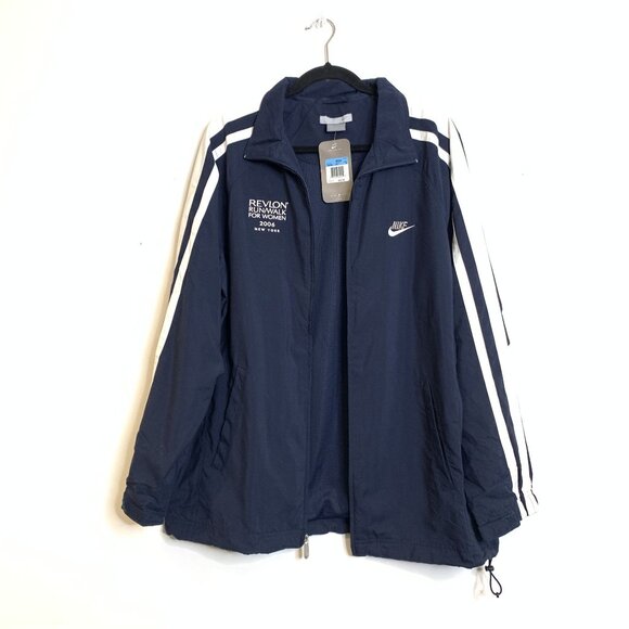 Nike Mens Navy Track Jacket Revlon Run/Walk For Women 2006 Size M Activewear - Picture 6 of 8